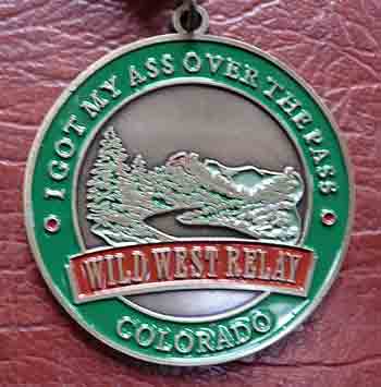Wild west relay medal