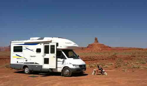 RV at Valley of the Gods