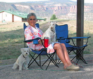 Judy and Dogs at Fruita SP