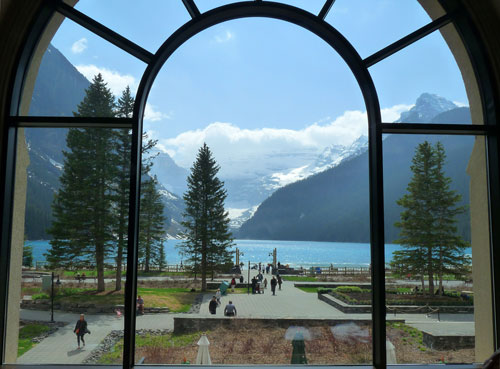 Looking Out at Lake Louise