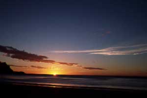 Sunset over Bolanos Bay