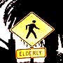 Elderly crossing sign