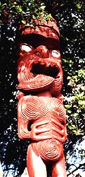 Maori statue