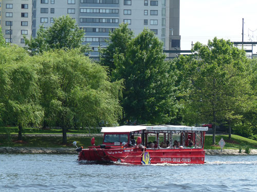 Duck Boat on Charles River