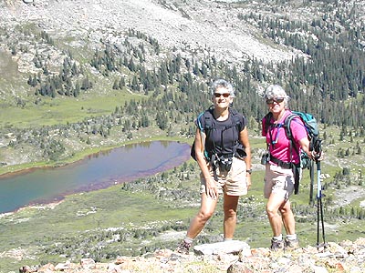 Judy and Betsy at Arapahoe Pass